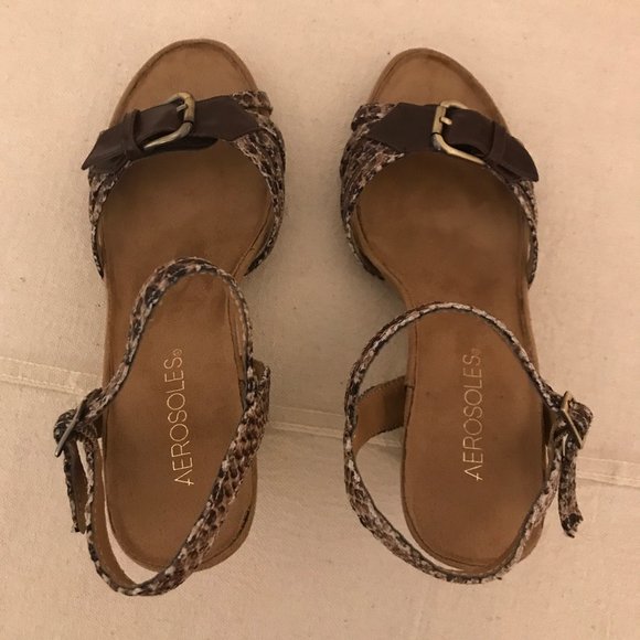 NEW Aerosoles Plush Around wedge sandal US 6.5M - Picture 3 of 7